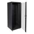 Комутаційна шафа 32U Trinix TRX-32U/600x600x1610 Black для монтажу обладнання з максимальним навантаженням 1000 кг, з замком та розбірною конструкцією Комутаційна шафа 32U Trinix TRX-32U/600x600x1610 Black для монтажу обладнання з максимальним навантаженням 1000 кг, з замком та розбірною конструкцією