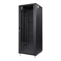 Комутаційна шафа 32U Trinix TRX-32U/600x600x1610 Black для монтажу обладнання з максимальним навантаженням 1000 кг, з замком та розбірною конструкцією Комутаційна шафа 32U Trinix TRX-32U/600x600x1610 Black для монтажу обладнання з максимальним навантаженням 1000 кг, з замком та розбірною конструкцією