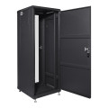 Комутаційна шафа 32U Trinix TRX-32U/600x600x1610 Black для монтажу обладнання з максимальним навантаженням 1000 кг, з замком та розбірною конструкцією Комутаційна шафа 32U Trinix TRX-32U/600x600x1610 Black для монтажу обладнання з максимальним навантаженням 1000 кг, з замком та розбірною конструкцією