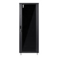 Комутаційна шафа 32U Trinix TRX-32U/600x600x1610 Black для монтажу обладнання з максимальним навантаженням 1000 кг, з замком та розбірною конструкцією Комутаційна шафа 32U Trinix TRX-32U/600x600x1610 Black для монтажу обладнання з максимальним навантаженням 1000 кг, з замком та розбірною конструкцією