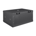 Комутаційна шафа Trinix TRX-4U/600x450x280 Black для монтажу мережевого обладнання з дверцятами та замком, статичне навантаження 55 кг, чорна, 4U, 11.8 кг Комутаційна шафа Trinix TRX-4U/600x450x280 Black для монтажу мережевого обладнання з дверцятами та замком, статичне навантаження 55 кг, чорна, 4U, 11.8 кг