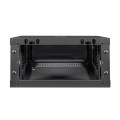 Комутаційна шафа Trinix TRX-4U/600x450x280 Black для монтажу мережевого обладнання з дверцятами та замком, статичне навантаження 55 кг, чорна, 4U, 11.8 кг Комутаційна шафа Trinix TRX-4U/600x450x280 Black для монтажу мережевого обладнання з дверцятами та замком, статичне навантаження 55 кг, чорна, 4U, 11.8 кг
