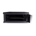 Комутаційна шафа 4U NVC-600x450 для організації мережевих кабелів із загартованими дверцями чорного кольору IP20 Комутаційна шафа 4U NVC-600x450 для організації мережевих кабелів із загартованими дверцями чорного кольору IP20