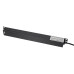 Блок розеток Trinix TRX-PDU/8M-16А Black для коммутационного шкафа 19", 8 розеток Schuko, 16А, выключатель, 1U, 4000Вт, алюминий, 1.8 м кабель
