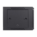 Комутаційна шафа NVC-6U/600x450x350 Black для організації кабельних мереж, з дверцятами із загартованого скла і захистом IP20 Комутаційна шафа NVC-6U/600x450x350 Black для організації кабельних мереж, з дверцятами із загартованого скла і захистом IP20