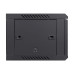 Комутаційна шафа NVC-6U/600x450x350 Black для організації кабельних мереж, з дверцятами із загартованого скла і захистом IP20