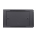 Комутаційна шафа 6U NVC-600x600, чорна для організації мережевих підключень та зберігання обладнання, з дверцятами із загартованого скла, навантаження до 100 кг