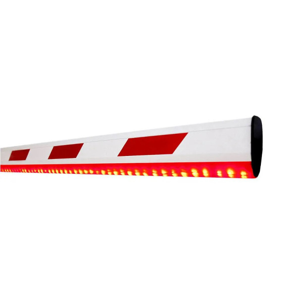 Стрела для шлагбаума длиной 3 метра с LED подсветкой для ZKTeco BG1000 из алюминия, высокая прочность и надежность, идеальна для парковок и промышленных объектов Стрела для шлагбаума длиной 3 метра с LED подсветкой для ZKTeco BG1000 из алюминия, высокая прочность и надежность, идеальна для парковок и промышленных объектов