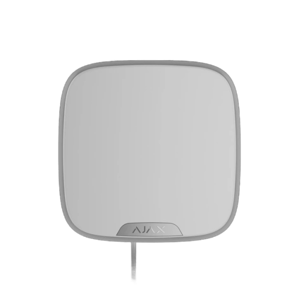 Дротова сирена з кріпленням для брендованої лицьової панелі AJAX StreetSiren DoubleDeck Fibra white Дротова сирена з кріпленням для брендованої лицьової панелі AJAX StreetSiren DoubleDeck Fibra white