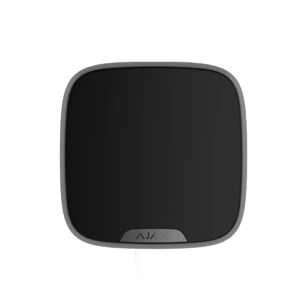 Дротова сирена з кріп. для брендованої лицьової панелі AJAX StreetSiren DoubleDeck Fibra black Дротова сирена з кріп. для брендованої лицьової панелі AJAX StreetSiren DoubleDeck Fibra black