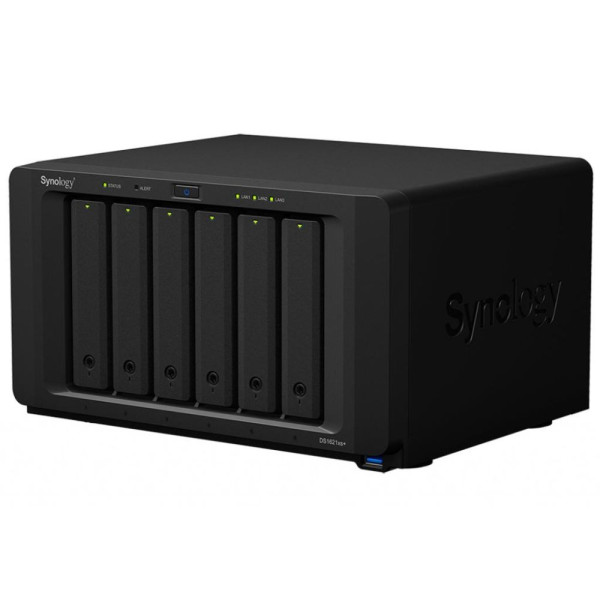 Система зберігання даних SYNOLOGY DS1621XS+ з 6 відсіками для дисків, 8GB RAM, настільне виконання Система зберігання даних SYNOLOGY DS1621XS+ з 6 відсіками для дисків, 8GB RAM, настільне виконання
