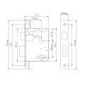 Розумний біометричний замок SEVEN LOCK SL-7740BF grey для контролю доступу з Bluetooth та різними способами відкриття (врізна частина 5050)