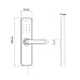 Умный биометрический замок SEVEN LOCK SL-7740BF grey для межкомнатных дверей с Bluetooth и многофункциональным управлением