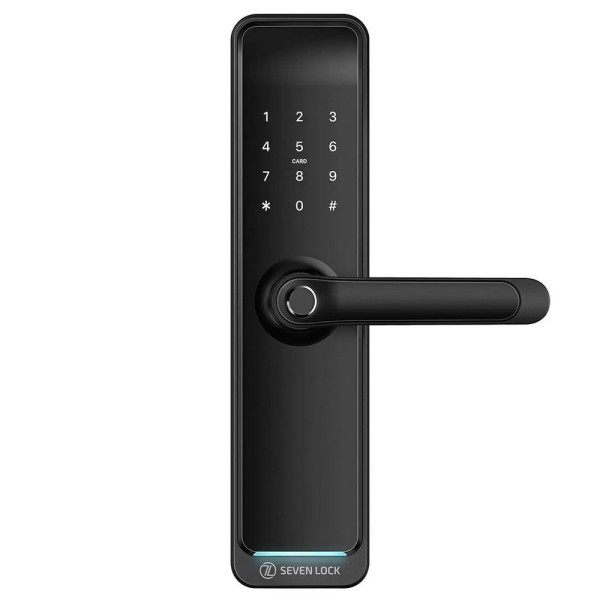 Біометричний дверний замок SEVEN LOCK SL-7767BFW для вхідних і міжкімнатних дверей з Bluetooth та широкими можливостями керування через смартфон Біометричний дверний замок SEVEN LOCK SL-7767BFW для вхідних і міжкімнатних дверей з Bluetooth та широкими можливостями керування через смартфон