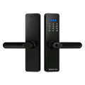 Розумний дверний біометричний замок SEVEN LOCK SL-7740BF black для міжкімнатних дерев'яних та металопластикових дверей з Bluetooth та різними способами відкриття
