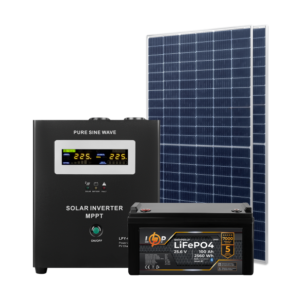 Комплект СЕС 1kW АКБ 1.2kWh (літій)100 Ah Преміум Комплект СЕС 1kW АКБ 1.2kWh (літій)100 Ah Преміум