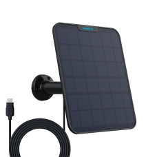 Сонячна панель для камер Reolink Solar Panel 2 Black економічне джерело живлення з регульованим кронштейном та USB кабелем для відеоспостереження