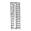 19-дюймовая стойка для установки аккумуляторов LUX-Y-48100HR13G01, поддерживает до 12 LiFePO4 модулей, для систем накопления энергии, удобна для монтажа в ограниченных пространствах