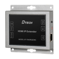 Подовжувач відеосигналу HDMI 150m Dtech DT-7043R Receiver для трансляції Full HD 1080p через виту пару з підтримкою ІЧ-керування та каскадного підключення
