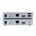 Подовжувач 4K HDMI і USB 2.0 KVM 100m для роботи з комп'ютерами та медіапристроями, модель DT-7051, з підтримкою UTP-кабелів Cat5/Cat6