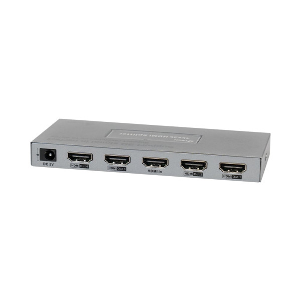 Розгалужувач відеосигналу 4K HDMI 1x4 Dtech DT-7144A(MS) для домашнього кінотеатру з підтримкою 3D та аудіоформатів Dolby-trueHD і DTS-HD Розгалужувач відеосигналу 4K HDMI 1x4 Dtech DT-7144A(MS) для домашнього кінотеатру з підтримкою 3D та аудіоформатів Dolby-trueHD і DTS-HD