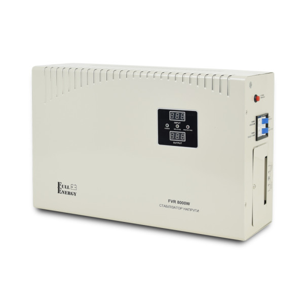 Стабiлізатор напруги Full Energy FVR8000W 8000ВА/4800Вт Стабiлізатор напруги Full Energy FVR8000W 8000ВА/4800Вт