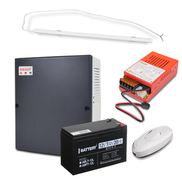 Комплект енергозабезпечення PLB 7-9 А·год LED світильник 600мм 12Вт UPS 35W Smart акумулятор 12В 7А·год перемикач e.switch wires для резервного освітлення Комплект енергозабезпечення PLB 7-9 А·год LED світильник 600мм 12Вт UPS 35W Smart акумулятор 12В 7А·год перемикач e.switch wires для резервного освітлення