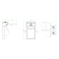 Турникет-трипод ZKTeco TS1022 Pro с контроллером, считывателем отпечатков пальцев и RFID-карт Турникет-трипод ZKTeco TS1022 Pro с контроллером, считывателем отпечатков пальцев и RFID-карт