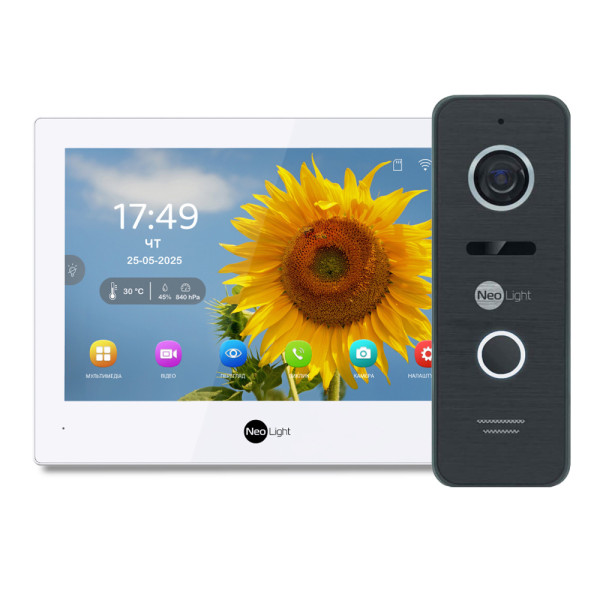 Видеодомофон Neolight ALPHA Hybrid HD KIT Black: гибридный 8" домофон с Wi-Fi и 2 Мп видеопанель для контроля доступа в жилые и офисные помещения Видеодомофон Neolight ALPHA Hybrid HD KIT Black: гибридный 8" домофон с Wi-Fi и 2 Мп видеопанель для контроля доступа в жилые и офисные помещения
