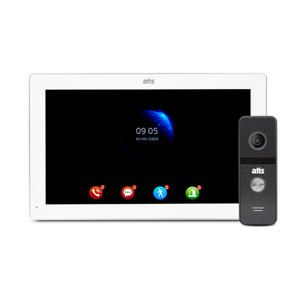Комплект відеодомофона ATIS AD-1070FHD White + AT-400HD Black Комплект відеодомофона ATIS AD-1070FHD White + AT-400HD Black