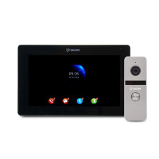 Відеодомофон BCOM BT-400FHD Silver та панель виклику BCOM BD-770FHD/T Black для безпеки житлових і офісних приміщень