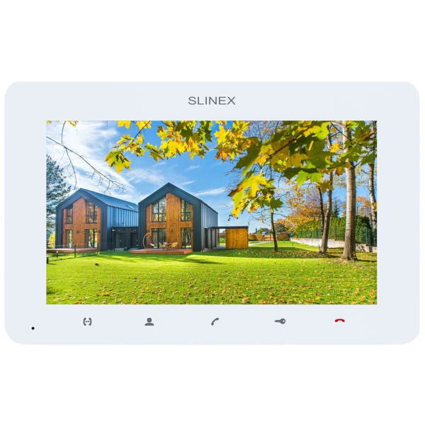 Відеодомофон 7" Slinex SM-07 white для контролю доступу з кольоровим TFT-екраном та можливістю підключення 2 камер і панелей Відеодомофон 7" Slinex SM-07 white для контролю доступу з кольоровим TFT-екраном та можливістю підключення 2 камер і панелей