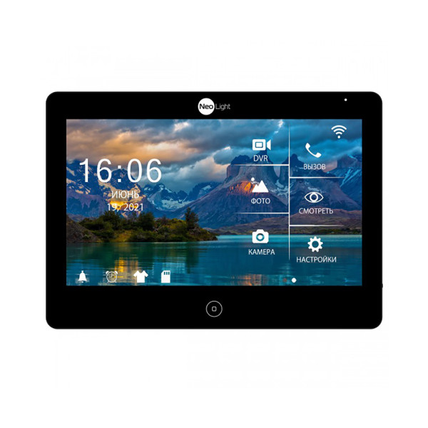 Відеодомофон NeoLight MEZZO HD WF blacki з детектором руху та записом відео для безпечного доступу в квартиру або будинок Відеодомофон NeoLight MEZZO HD WF blacki з детектором руху та записом відео для безпечного доступу в квартиру або будинок