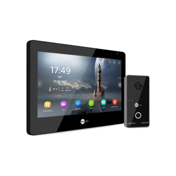 Гібридний відеодомофон Neolight ALPHA Hybrid IPWO KIT B/Black з 8" IPS екраном та Wi-Fi для безпечного доступу з 2 Мп IP відеопанеллю SOPTIMA IPW Black Гібридний відеодомофон Neolight ALPHA Hybrid IPWO KIT B/Black з 8" IPS екраном та Wi-Fi для безпечного доступу з 2 Мп IP відеопанеллю SOPTIMA IPW Black