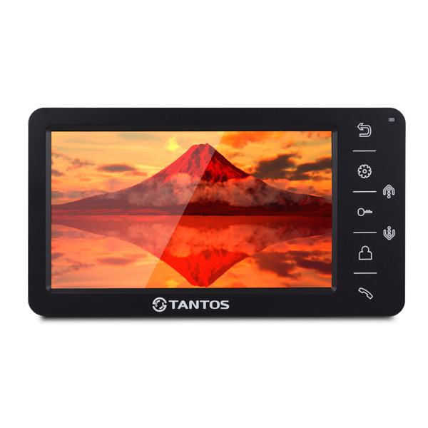 Відеодомофон Tantos Amelie 7" (Black) для контролю доступу з TFT-екраном та можливістю підключення 2 панелей виклику і 2 камер