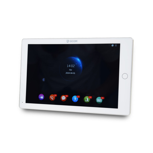 Відеодомофон 10" BCOM BD-1070FHD/DVR-T White з підтримкою Tuya Smart Відеодомофон 10" BCOM BD-1070FHD/DVR-T White з підтримкою Tuya Smart