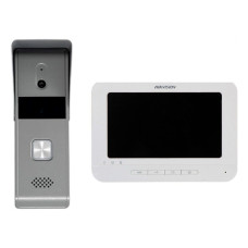 Комплект видеодомофона Hikvision DS-KIS203T: видеодомофон 7" и видеопанель Комплект видеодомофона Hikvision DS-KIS203T: видеодомофон 7" и видеопанель