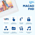 Відеодомофон 7” Light Vision MACAO FHD White для безпеки з IPS-дисплеєм, записом 1080P, підтримкою карт пам'яті та функціями інтеркому