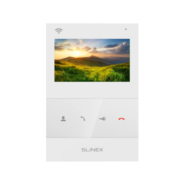 Відеодомофон Slinex SQ-04N Cloud white з Wi-Fi, детектором руху та записом відео для контролю доступу з двома відеопанелями і трьома домофонами Відеодомофон Slinex SQ-04N Cloud white з Wi-Fi, детектором руху та записом відео для контролю доступу з двома відеопанелями і трьома домофонами