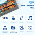 Відеодомофон 7" Light Vision AMSTERDAM FHD Grey для домашнього відеоспостереження з IPS-дисплеєм, записом 1080P та підтримкою до 6 моніторів