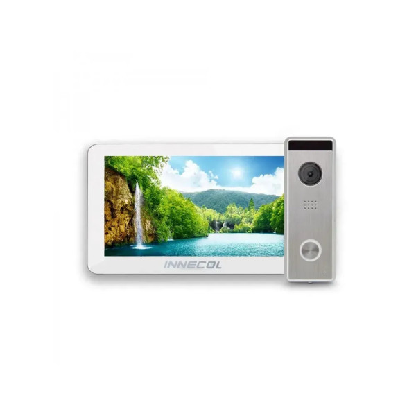 Відеодомофон INNECOL Amelie HD (White) + Tantos Triniti FHD для безпечного доступу в квартиру, будинок або офіс з Full HD відео та інтеркомом