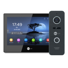 Відеодомофон Neolight ALPHA Hybrid HD KIT B/Black 8" з Wi-Fi та Full HD відеопанеллю для безпечного контролю доступу