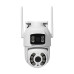 IP PTZ-відеокамера 3Mp+3Mp Light Vision VLC-9130WI/2C для відеоспостереження з WiFi, мікрофоном, ІЧ та LED-підсвічуванням, дальність до 20 м