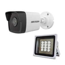 IP-камера 2 Мп DS-2CD1021-I(F) (2.8mm) и ИК-прожектор LW12-100IR60-220 для уличного видеонаблюдения IP-камера 2 Мп DS-2CD1021-I(F) (2.8mm) и ИК-прожектор LW12-100IR60-220 для уличного видеонаблюдения