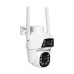 IP PTZ-видеокамера с WiFi 2Mp+2Mp VLC-9192WI/2C для охранного видеонаблюдения, двойной объектив 3.6 мм, ИК+LED-подсветка, микрофон, запись на micro SD