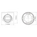 IP-видеокамера 4Mp TVT TD-9545C4 Full Color f=2.8-12mm с микрофоном для охранного видеонаблюдения, матрица CMOS, IP67, запись на microSD до 512 ГБ