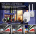 IP PTZ-відеокамера 4Mp VLC-9248WIA з WiFi для відеоспостереження, об'єктив 3.6mm, ІЧ+LED-підсвічування, мікрофон, запис на microSD, клас захисту IP66