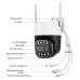 IP PTZ-відеокамера 2Mp+8Mp Light Vision VLC-9284WI10Z/2C з WiFi для відеоспостереження, об'єктиви 3.6 мм і 8 мм, ІЧ+LED-підсвічування, мікрофон, автотрекінг