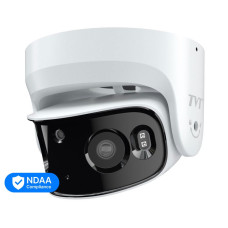 IP-відеокамера 4Mp*2 для відеоспостереження з мікрофоном TVT TD-6242E3N(A/PE/WR2) f=3.5mm, панорамний огляд 180°, LED-підсвітка до 20 м, вбудована аудіосистема