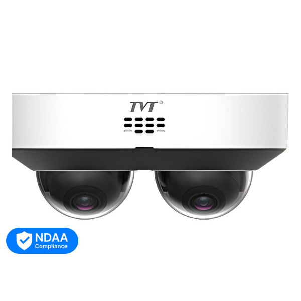 IP-видеокамера панорамная 4Mp TVT TD-9844E3B с 2 микрофонами для охранной системы, детекция лиц и объектов, угол обзора 83°, ИК до 30 м, запись на microSD до 512 ГБ IP-видеокамера панорамная 4Mp TVT TD-9844E3B с 2 микрофонами для охранной системы, детекция лиц и объектов, угол обзора 83°, ИК до 30 м, запись на microSD до 512 ГБ